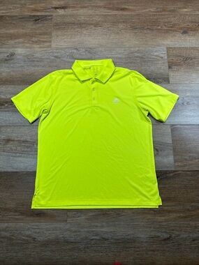 adidas Neon Yellow Men's Performance Polo
